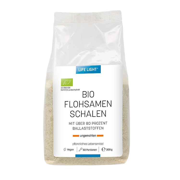 Flohsamenschalen ungemahlen - Bio! (300 g)